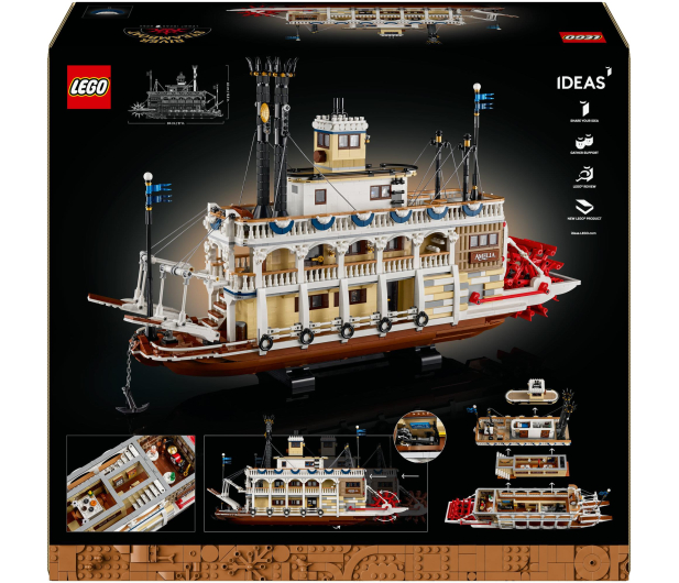 LEGO Ideas 21356 Parowiec rzeczny - 1342321 - zdjęcie 10
